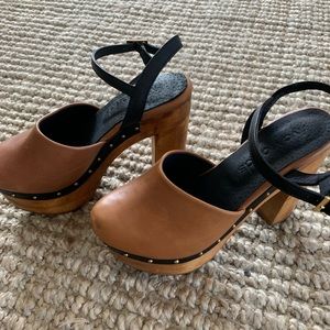 Leather Platforms with Studs